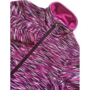 Spyder Endure Sweater Jacket Women XS Space Dye Full Zip Pink Purple White